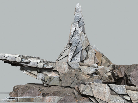 Cliff rocks Model 3D
