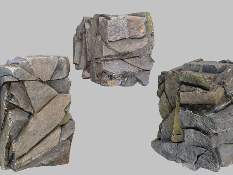 Cliff rocks 3D मॉडल