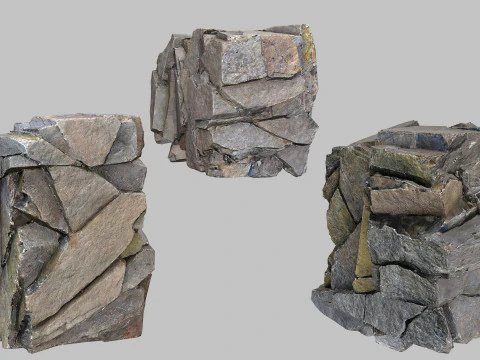 Cliff rocks 3D Model