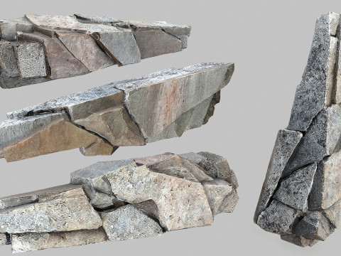 Cliff rocks 3D मॉडल