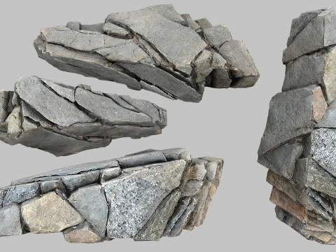 Cliff rocks 3D Model
