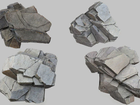 Cliff rocks 3D Model