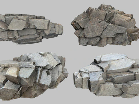 Cliff rocks 3D Model