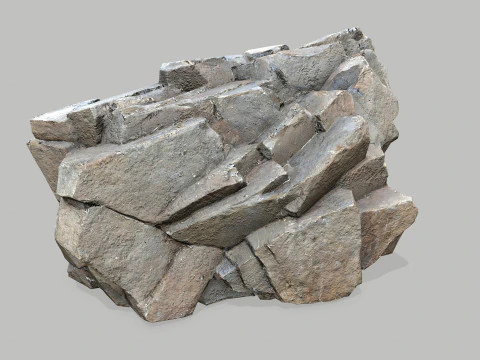 Cliff rocks 3D Model