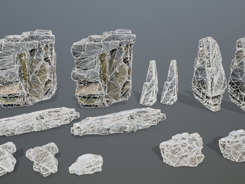 Cliff rocks 3D मॉडल