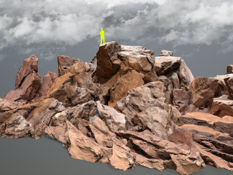 Desert rocks Model 3D