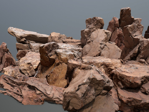 Desert rocks 3D Model