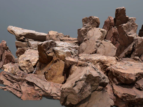 Desert rocks 3D Model