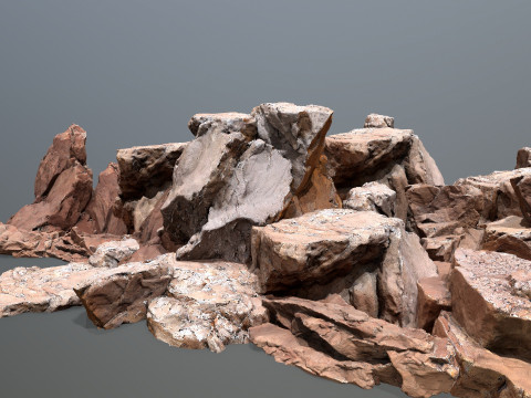 Desert rocks 3D Model