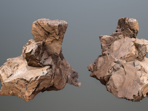 Desert rocks 3D Model