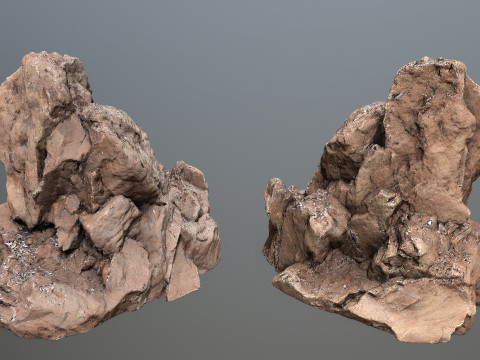 Desert rocks 3D Model