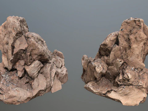 Desert rocks 3D Model
