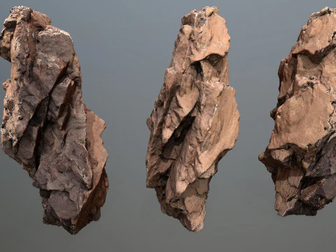 Desert rocks 3D Model