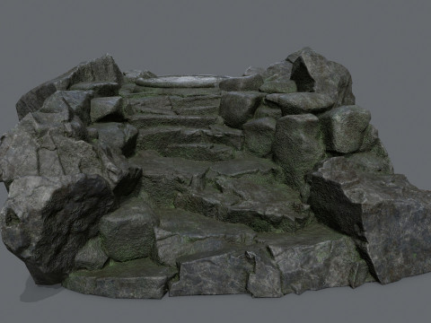 Old temple Modelo 3D