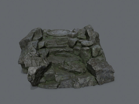 Old temple Modello 3D