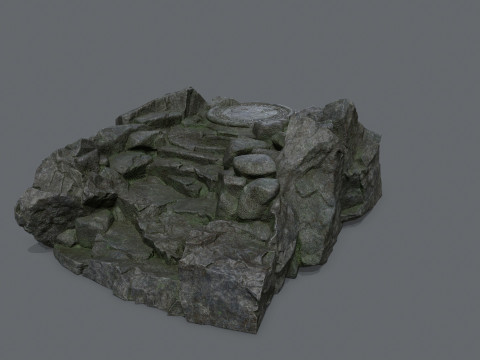 Old temple Modello 3D