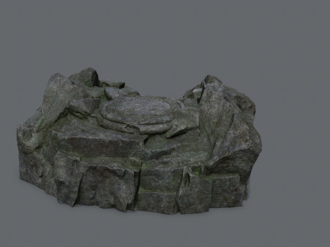 Old temple Modello 3D