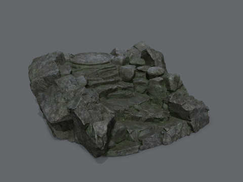 Old temple Modello 3D