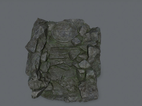 Old temple Modello 3D