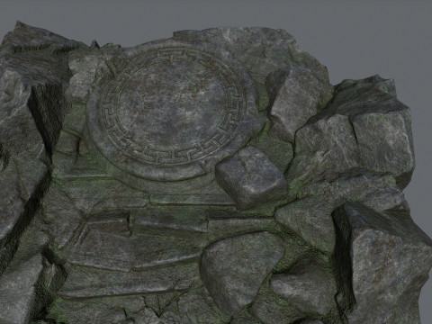 Old temple Modello 3D
