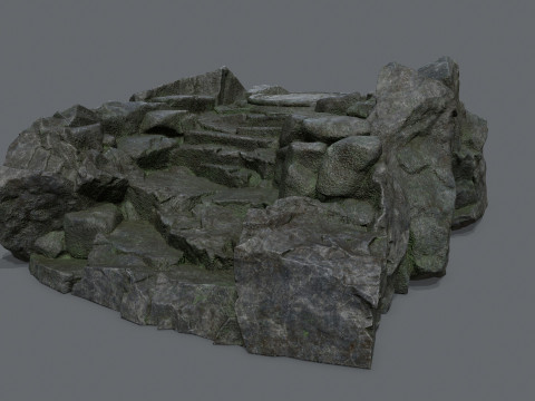Old temple Modello 3D