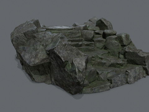 Old temple Modello 3D
