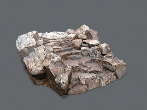 Old temple Modello 3D
