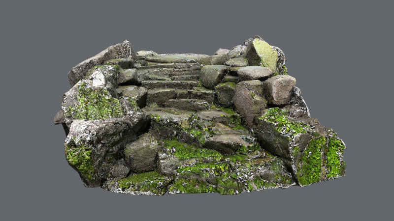 Old temple Modèle 3D .c4d .max .obj .3ds .fbx .stl .blend