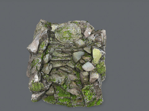 Old temple Modèle 3D