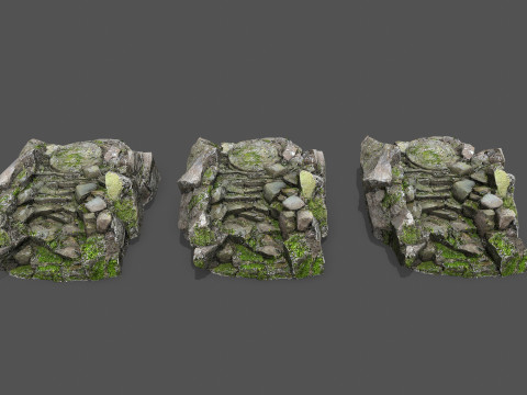 Old temple Modèle 3D