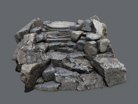 Old temple Modelo 3D