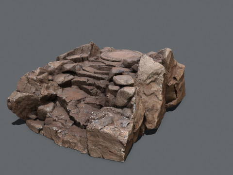 Old temple Modèle 3D