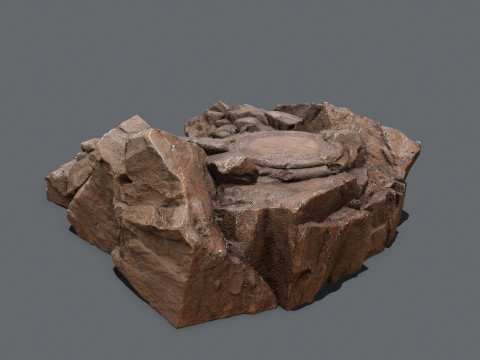 Old temple Modèle 3D