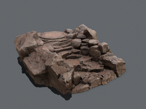 Old temple Modèle 3D