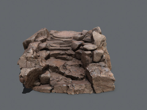 Old temple Modèle 3D