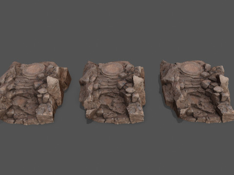 Old temple Modèle 3D