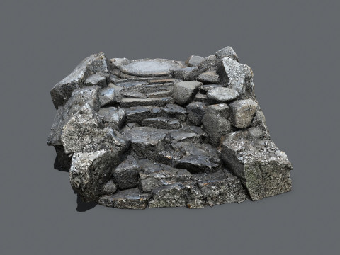 Old temple Modelo 3D