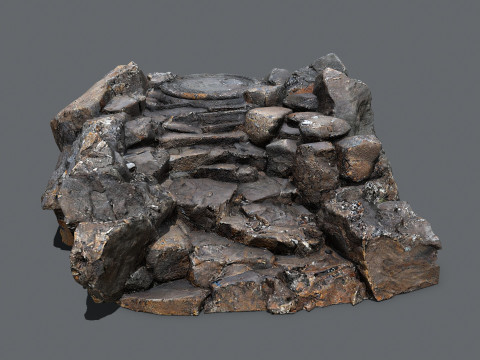 Old temple Modelo 3D