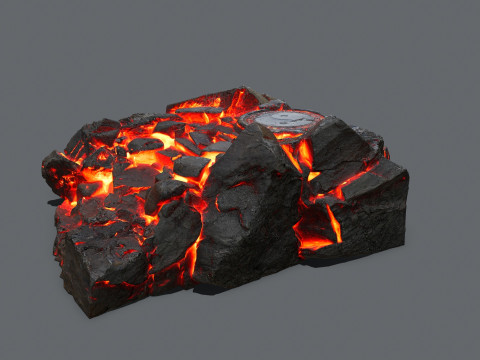 Lava old temple 3D मॉडल