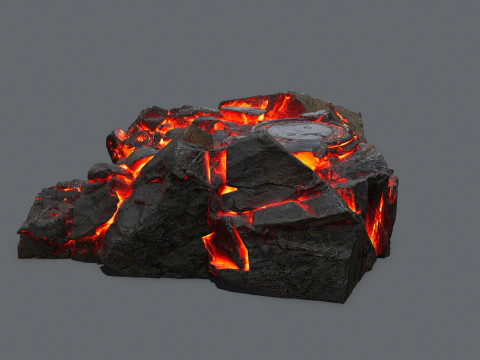 Lava old temple 3D मॉडल