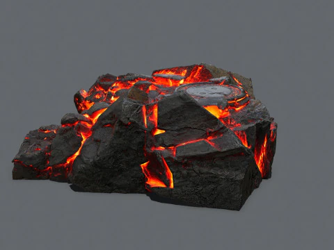 Lava old temple 3D Model