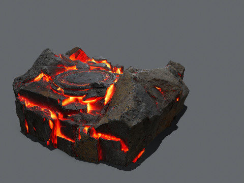 Lava old temple 3D मॉडल
