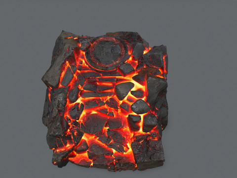 Lava old temple 3D मॉडल