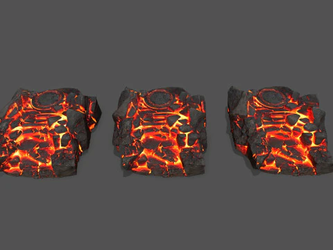 Lava old temple 3D Model