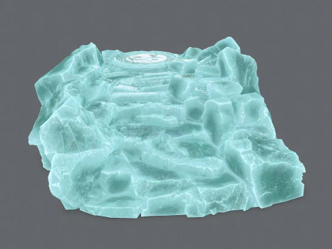 얼음 사원 3D 모델