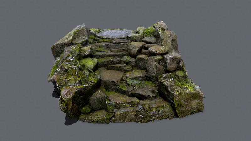 Stara świątynia Model 3D .c4d .max .obj .3ds .fbx .stl .blend 