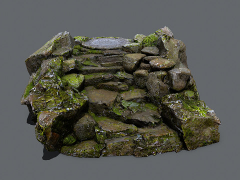 Old temple Modelo 3D