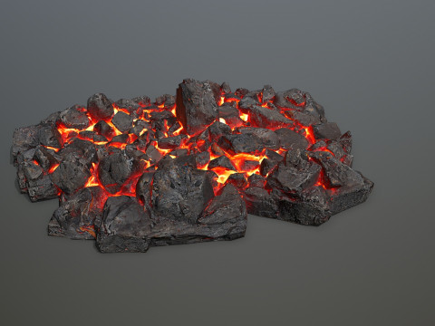Lava rocks 3D Модель