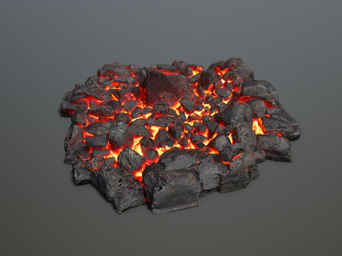 Lava rocks 3D Модель