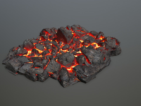 Lava rocks 3D Модель